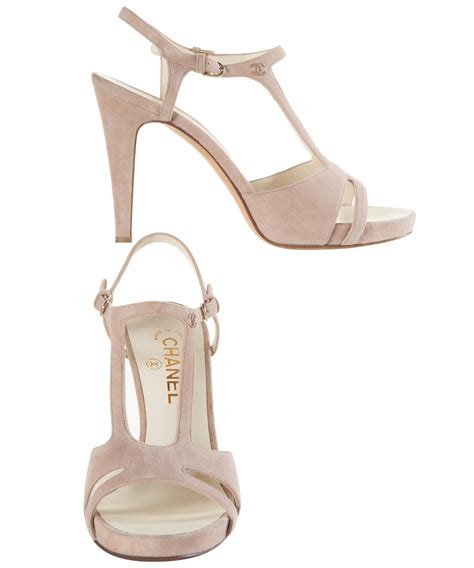 ladies chanel sandals|Chanel high heel sandals.